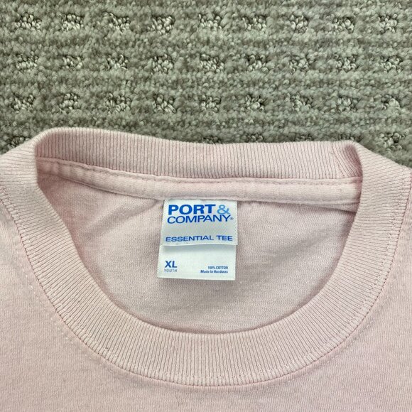 Ford Mustang Shirt Kinds Girls Youth XL Pink Graphic Print T-Shirt Fit Women XS - Picture 4 of 8